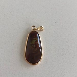 Brown stone pendant